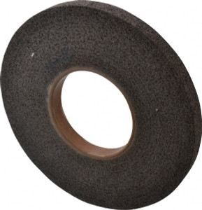 Brite Star 12" Diam, 1" Face Width, 5" Center Hole, Medium Grade, Aluminum Oxide Deburring Wheel Convolute, Extra Hard Density 8 Grade, 3,000 RPM 66261114527 - 81244295