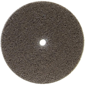 Merit Abrasives 3" Diam, 1/4" Face Width, 1/4" Center Hole, Medium Grade, Aluminum Oxide Deburring Wheel Unitized, Hard Density 8 Grade, 12,000 RPM 66261054181 - 84525351