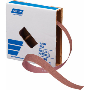 Norton 1" x 10 Yd 240 Grit Aluminum Oxide Shop Roll Very Fine Grade, J Weighted Cloth Backing 66261134303 - 83236620
