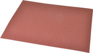 Made in USA 80 Grit, Aluminum Oxide Adhesive Backed Sanding Sheets Cloth, 9" x 11", Medium Grade, J Weighted Backing 809775-69010 - 00322339