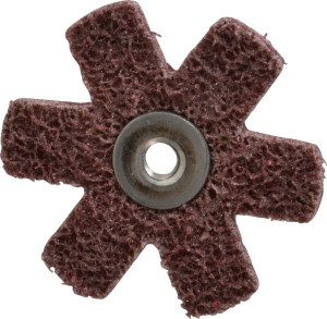 Superior Abrasives 2" Diam Nonwoven Sanding Star Medium Grade, Eyelet, 8,000 RPM 28836 - 40037632