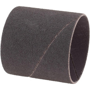 Merit Abrasives 80 Grit Aluminum Oxide Coated Spiral Band 2" Diam x 2" Wide, Medium Grade 08834196181 - 72398233