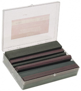 Made in USA Oblong, Round and Square Abrasive Block and Stick Kit Includes 4 Oblong Blocks, 8 Round Sticks and 4 Square Blocks K-6 SPI - 73148967