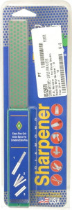 DMT Extra Fine Grade, Diamond Whetsone Sharpener 9 Micron, Diamond Area 4.3" Long x 1" Wide, 9-1/2" Open Length, 5" Closed Length FWE - 05126578