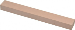Made in USA 600 Grit Aluminum Oxide Rectangular Polishing Stone Super Fine Grade, 3/4" Wide x 6" Long x 1/2" Thick 890-6256 - 05094107