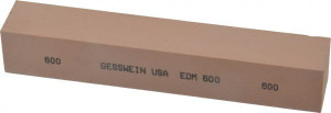 Made in USA 600 Grit Aluminum Oxide Square Polishing Stone Super Fine Grade, 1" Wide x 6" Long x 1" Thick 890-6274 - 05094636
