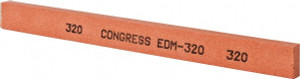 Made in USA 320 Grit Aluminum Oxide Rectangular Polishing Stone Extra Fine Grade, 1/2" Wide x 6" Long x 1/4" Thick 81-498-8 - 05943329