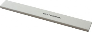 Norton 180 Grit Aluminum Oxide Rectangular Polishing Stone Very Fine Grade, 1" Wide x 8" Long x 1/4" Thick 61463643228 - 01555564