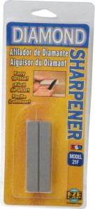 Eze Lap 3" Long x 1" Wide x 1/4" Thick, Diam ond Sharpening Stone Flat, 600 Grit, Fine Grade 21F - 09635350
