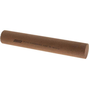 Norton 6" Long x 1" Diam x 1" Thick, Aluminum Oxide Sharpening Stone Round, Medium Grade 61463686565 - 00578567