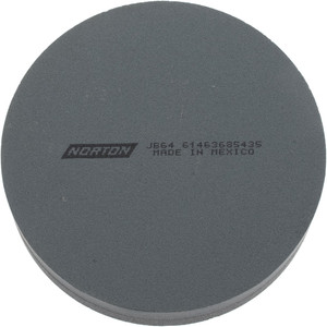 Norton 4" Long x 1" Diam x 1" Thick, Silicon Carbide Sharpening Stone Round, Coarse, Fine Grade 61463685435 - 00580381
