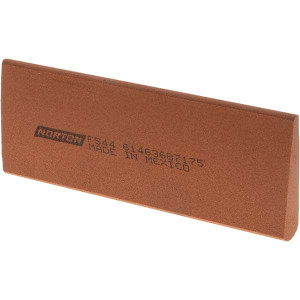 Norton 4-1/2" Long x 1-3/4" Diam x 1/2" Thick, Aluminum Oxide Sharpening Stone Round Edge Slip, Fine Grade 61463687175 - 01919158