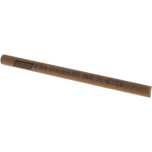 Norton 4" Long x 1/4" Diam Aluminum Oxide Sharpening Stone Half Round, Medium Grade 61463686355 - 03013158