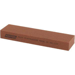 Norton 4" Long x 1" Wide x 1/2" Thick, Aluminum Oxide Sharpening Stone Rectangle, Fine Grade 61463685585 - 05139407