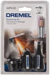 Dremel 8 Piece Aluminum Oxide Garden/Lawn Mower/Chain Saw Sharpener, Gauge, Spacers, Wrench and Stones Kit A679-02 - 63514764