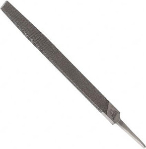 Tome Feteira 12" Long, Bastard Cut, Flat American-Pattern File Double Cut, 0.26" Overall Thickness, Tang EM12FB - 43874718