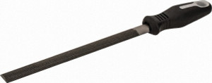 Nicholson 8" Long, Bastard Cut, Half Round American-Pattern File Double Cut, 7/32" Overall Thickness, Handle 21745N - 09145491