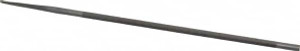 Nicholson 8" Long, Smooth Cut, Round American-Pattern File Double Cut, 7/32" Overall Thickness, Tang 02230B - 77485373