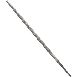 Nicholson 10" Bastard Cut American Pattern Round File Single Cut, 3/8" Diam, with Tang 21854 - 97716765