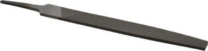 Value Collection 6" Long, Bastard Cut, Flat American-Pattern File Double Cut, 5/32" Overall Thickness, Tang SC70574215 - 70574215