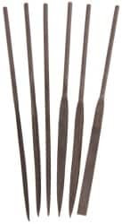 Value Collection 6 Piece Swiss Pattern File Set 4" Long, 2 Coarseness, Set Includes Equalling, Flat, Half Round, Round, Square, Three Square 382-0642 - 00302398