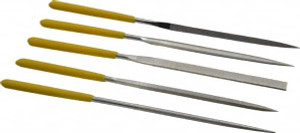 Value Collection 5 Piece Diamond Pattern File Set 5-1/2" Long, Fine Coarseness, Set Includes Flat, Round, Square, Three Square CFN5065 - 09903832