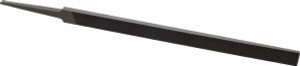 Grobet USA 8" Standard Precision Swiss Pattern Regular Pillar File Double Cut, 0 Cut, 19/32" Width x 13/64" Thick, with Tang 31.251 - 60210432