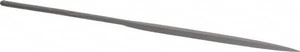 Grobet USA 6-1/4" Needle Precision Swiss Pattern Barrette File 2 Cut, 3" LOC, with Handle 31.461 - 60233228