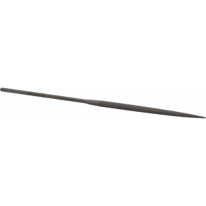 Grobet USA 6-1/4" Needle Precision Swiss Pattern Crossing File 0 Cut, 3" LOC, with Handle 31.490 - 60233905