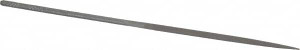 Grobet USA 6-1/4" Needle Precision Swiss Pattern Crossing File 2 Cut, 3" LOC, with Handle 31.491 - 60233921