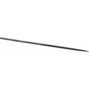 Grobet USA 6-1/4" Needle Precision Swiss Pattern Oval File 2 Cut, 3" LOC, with Handle 31.579 - 60235421