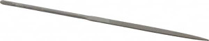 Nicholson 5-1/2" Needle Precision Swiss Pattern Flat File 2 Cut, 2-1/2" LOC, with Handle T37479 - 60303930