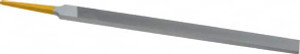 PFERD 8" Swiss Pattern Regular Pillar File Double Cut, Smooth Cut, 2 Cut, 9/16" Width x 7/32" Thick, with Tang 15111 - 74342940