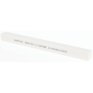 Norton 150 Grit Aluminum Oxide Square Dressing Stick 6 x 1/2 x 1/2, Very Fine Grade, Vitrified Bond 61463610303 - 96437694