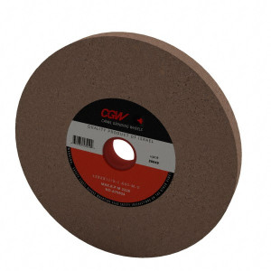 CGW Abrasives 60 Grit Aluminum Oxide Bench & Pedestal Grinding Wheel 12" Diam x 1-1/2" Hole x 2" Thick, 2220 Max RPM, M Hardness, Medium Grade , Vitrified Bond 38049 - 01156058