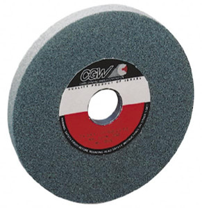 CGW Abrasives 80 Grit Silicon Carbide Bench & Pedestal Grinding Wheel 6" Diam x 1" Hole x 3/4" Thick, 4456 Max RPM, I Hardness, Medium Grade , Vitrified Bond 38505 - 03588050
