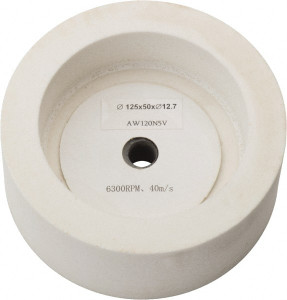 Value Collection 120 Grit Aluminum Oxide Bench & Pedestal Grinding Wheel 5" Diam x 1/2" Hole x 2" Thick, 3450 Max RPM, I Hardness, Fine Grade , Vitrified Bond 2 X 5 WHEEL - 32738940