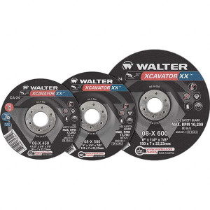 Walter Surface Technologies Cutoff Wheels, Tool Compatibility: Angle Grinders, Wheel Diameter (Inch): 7, Hole Size (Inch): 7/8, Wheel Thickness (Inch): 1/8, Abrasive Material: Ceramic, Maximum RPM: 8600 08X702 - 15037302