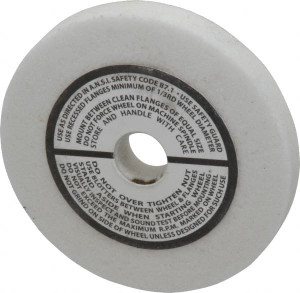 Grier Abrasive 60 Grit Aluminum Oxide Type 1 Internal Grinding Wheel 3" Diam x 1/2" Hole x 3/8" Thick, 10,823 Max RPM, Medium Grade, K Hardness, Vitrified Bond T1-3W31105 - 05899760