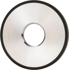 Made in USA 4" Diam x 1-1/4" Hole x 3/8" Thick, N Hardness, 100 Grit Surface Grinding Wheel Diamond, Type 1A1, Fine Grade 03569084 - 03569084