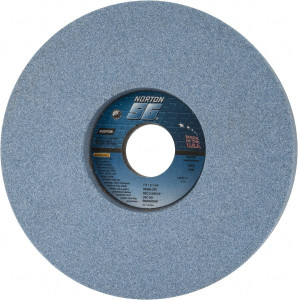 Norton 7" Diam x 1-1/4" Hole x 1" Thick, J Hardness, 60 Grit Surface Grinding Wheel Ceramic, Type 5, Medium Grade, 3,600 Max RPM, Vitrified Bond, One-Side Recess 66252942431 - 05008610