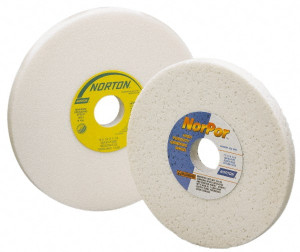 Norton 12" Diam x 3" Hole x 1" Thick, H Hardness, 60 Grit Surface Grinding Wheel Aluminum Oxide, Type 1, Medium Grade, 2,070 Max RPM, Vitrified Bond, No Recess 66253262711 - 05987748