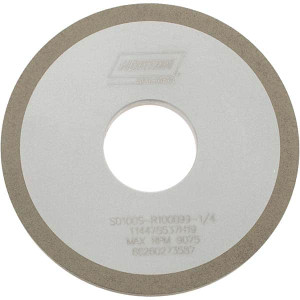 Norton 4" Diam x 1-1/4" Hole x 1/4" Thick, 100 Grit Surface Grinding Wheel Diamond, Type 1A1, Fine Grade, Resinoid Bond 66260273587 - 60262094