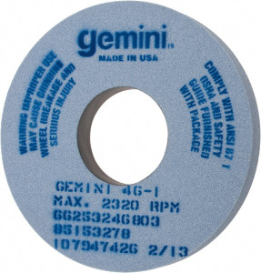 Norton 14" Diam x 5" Hole x 1-1/2" Thick, I Hardness, 46 Grit Surface Grinding Wheel Aluminum Oxide, Type 1, Coarse Grade, 2,320 Max RPM, No Recess 66253246803 - 81162117