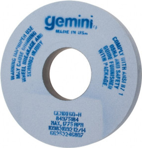 Norton 14" Diam x 5" Hole x 1-1/2" Thick, H Hardness, 60 Grit Surface Grinding Wheel Aluminum Oxide, Type 1, Medium Grade, 1,775 Max RPM, No Recess 66253246807 - 81162133