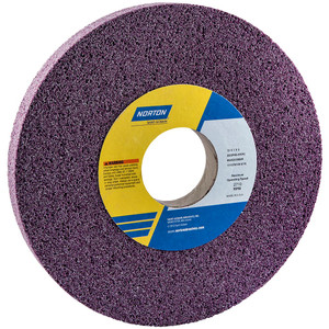Norton 12" Diam x 3" Hole x 1" Thick, H Hardness, 46 Grit Surface Grinding Wheel Ceramic, Type 1, Coarse Grade, 2,710 Max RPM, Vitrified Bond, No Recess 66253220885 - 82036815