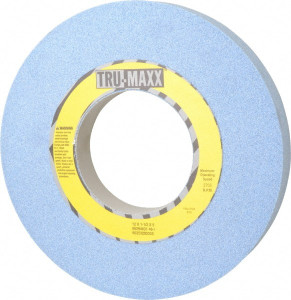Tru-Maxx 12" Diam x 5" Hole x 1-1/2" Thick, I Hardness, 46 Grit Surface Grinding Wheel Ceramic, Type 1, Coarse Grade, 2,705 Max RPM, Vitrified Bond, No Recess 66253292305 - 06294631