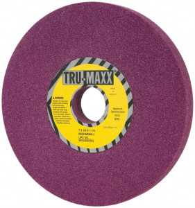 Tru-Maxx 7" Diam x 1-1/4" Hole x 3/4" Thick, J Hardness, 60 Grit Surface Grinding Wheel Aluminum Oxide, Type 1, Medium Grade, 3,600 Max RPM, No Recess 66253269783 - 89694699