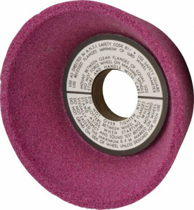 Grier Abrasive 5" Diam, 1-1/4" Hole Size, 2-3/16" Overall Thickness, 46 Grit, Type 11 Tool & Cutter Grinding Wheel Coarse Grade, Aluminum Oxide, H Hardness, Vitrified Bond, 4,966 RPM T11-5/3-3/4R311 - 65881146
