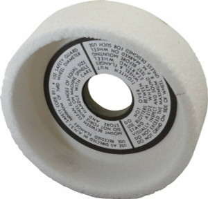 Grier Abrasive 5" Diam, 1-1/4" Hole Size, 1-1/2" Overall Thickness, 46 Grit, Type 6 Tool & Cutter Grinding Wheel Coarse Grade, Aluminum Oxide, I Hardness, Vitrified Bond, 4,966 RPM T6-5W33392 - 80718018
